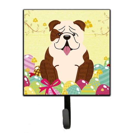 Carolines Treasures Easter Eggs English Bulldog Brindle White Leash or Key Holder BB6121SH4